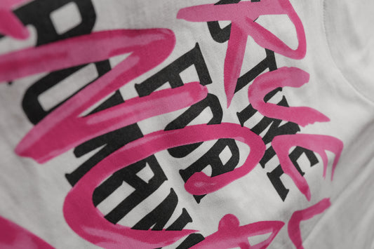 No Time For Romance- White Crew Neck T-shirt