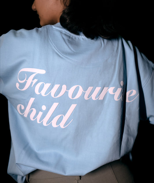 Favourite Child- Sky Blue Crew Neck T-shirt