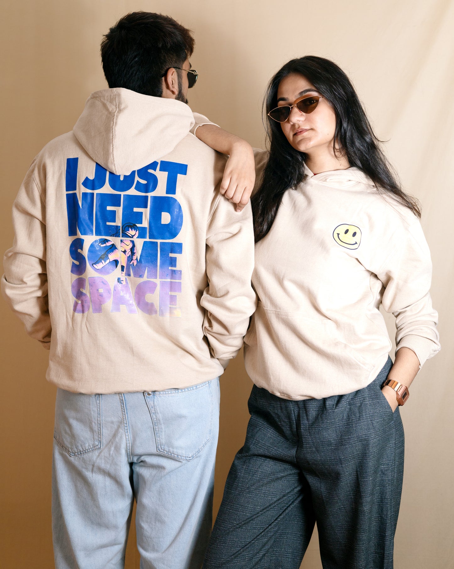SMILEY-FULL SLEEVES GRAPHIC PRINTED HOODIES FOR MEN & WOMEN