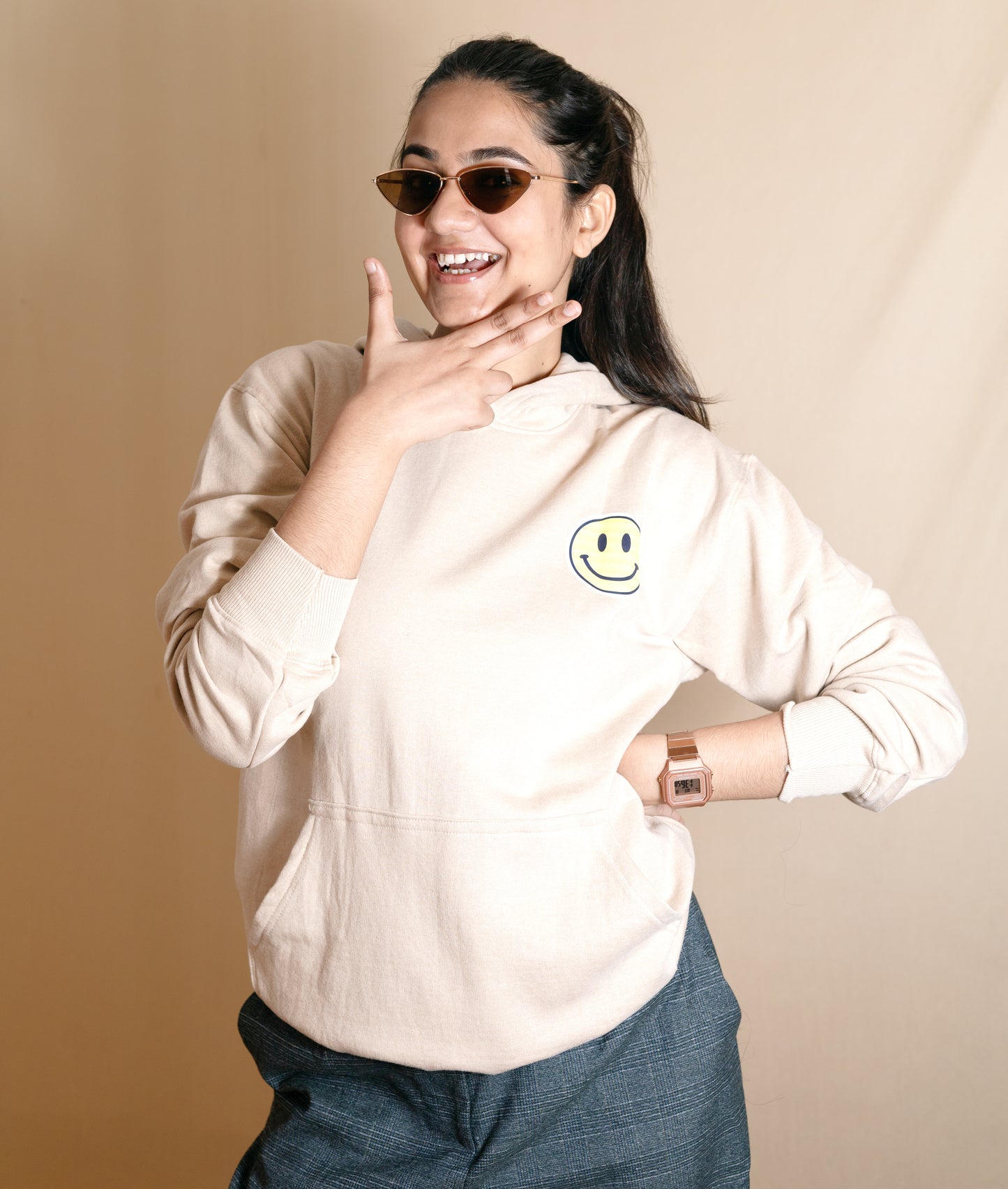 SMILEY-FULL SLEEVES GRAPHIC PRINTED HOODIES FOR MEN & WOMEN