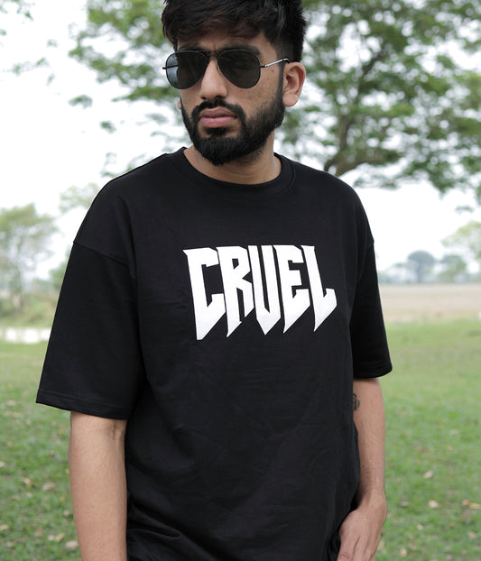 No Time For Romance- Black Crew Neck T-shirt