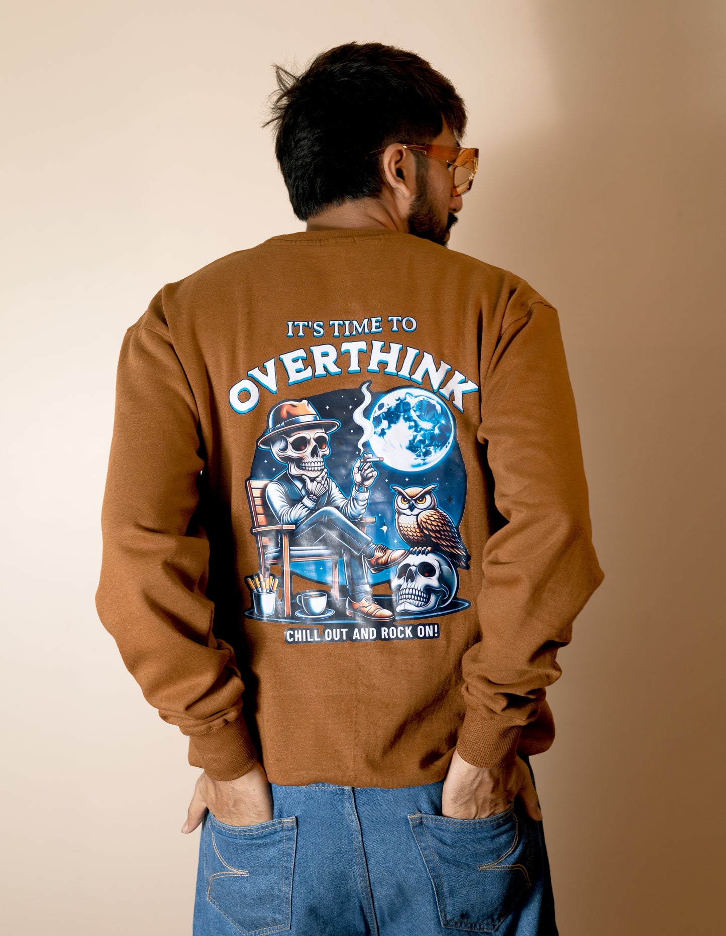 OVERTHINK-FULL SLEEVES SWEATSHIRT FOR MEN & WOMEN