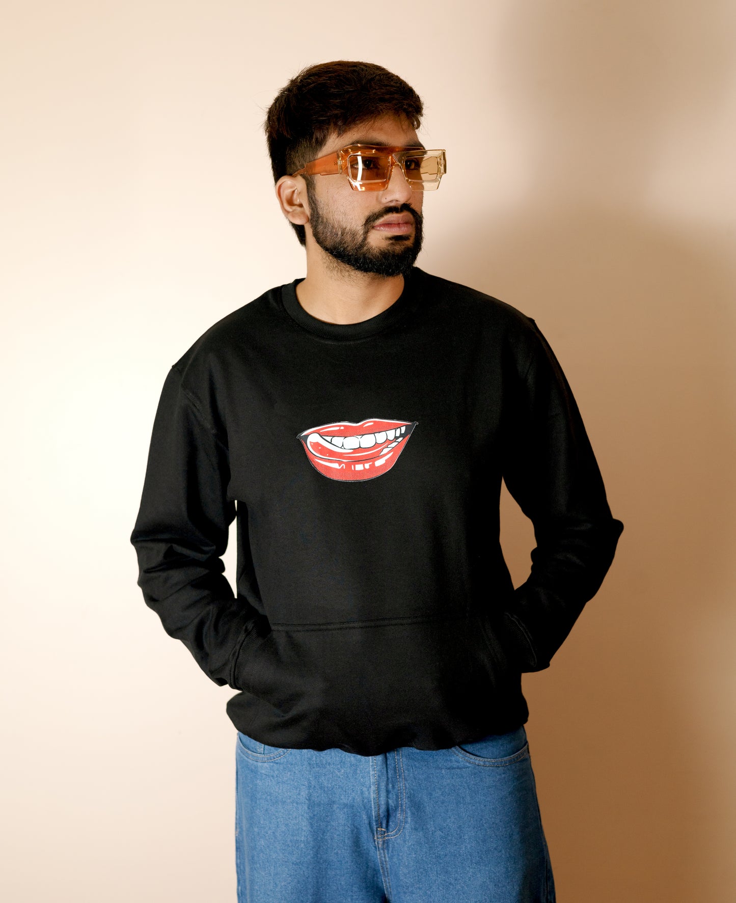 LIPS-FULL SLEEVES GRAPHIC PRINTED SWEATSHIRT FOR MEN & WOMEN