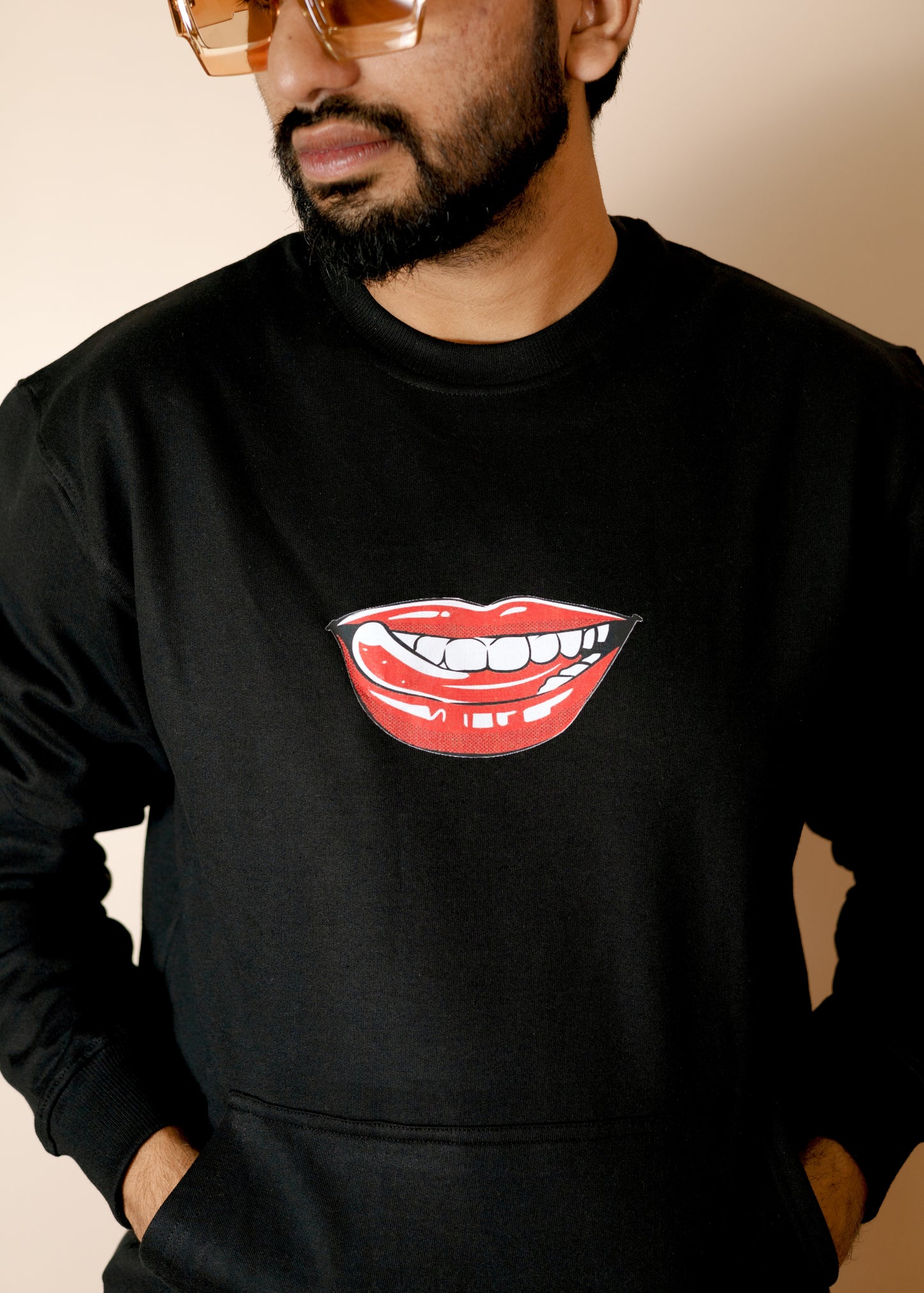 LIPS-FULL SLEEVES GRAPHIC PRINTED SWEATSHIRT FOR MEN & WOMEN