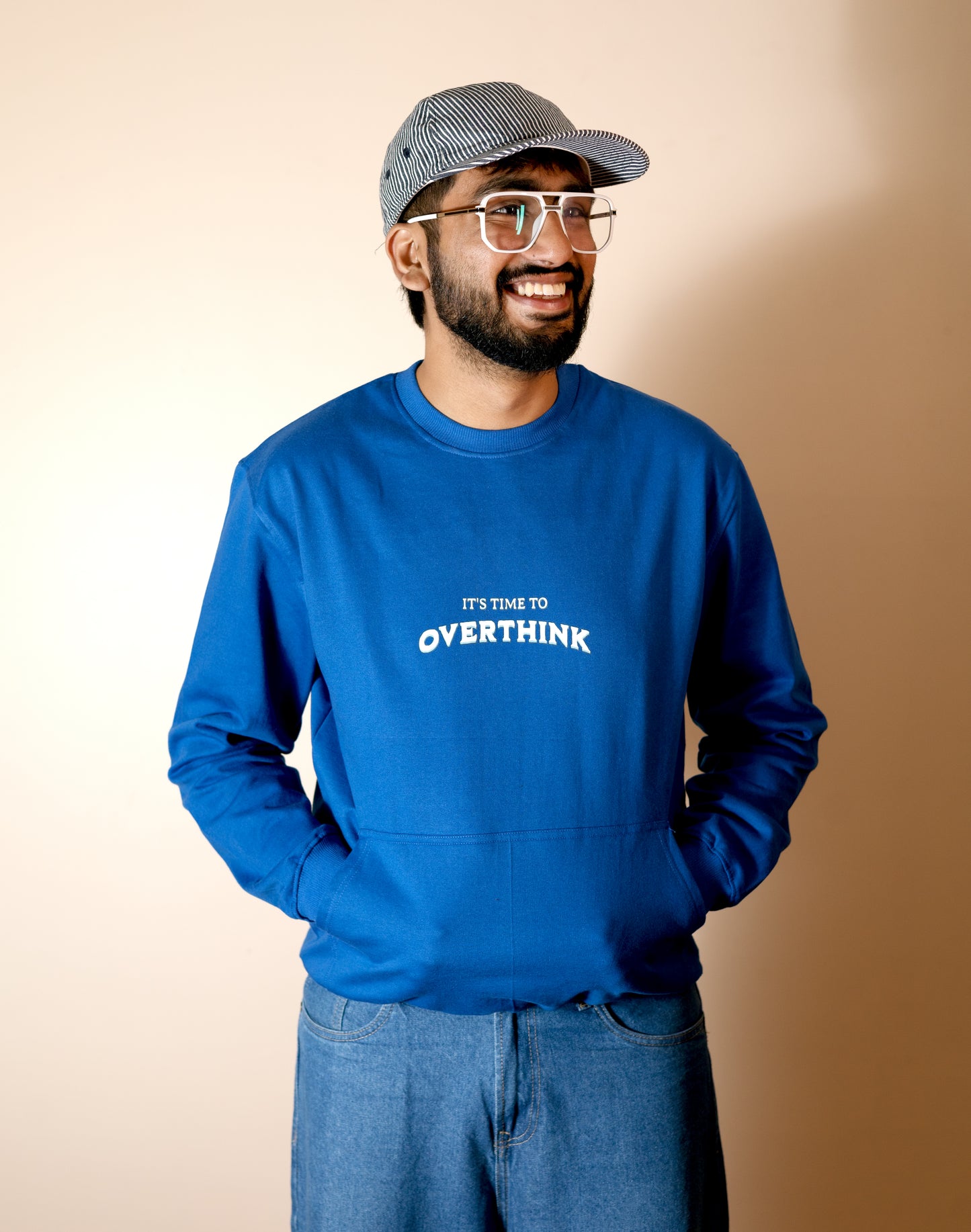 OVERTHINK BLUE - FULL SLEEVES SWEATSHIRT FOR MEN & WOMEN