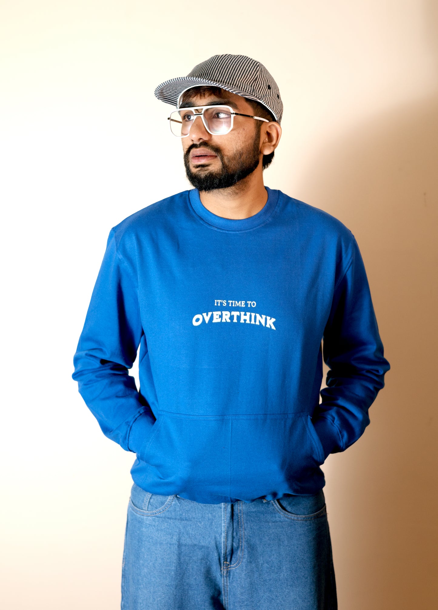 OVERTHINK BLUE - FULL SLEEVES SWEATSHIRT FOR MEN & WOMEN