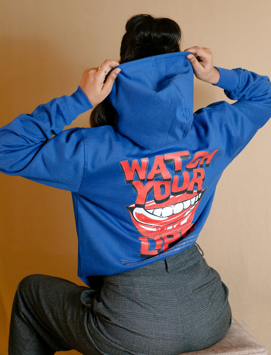 WATCH UR LIPS - FULL SLEEVE GRAPHICS PRINTED HOODIE FOR MEN & WOMEN