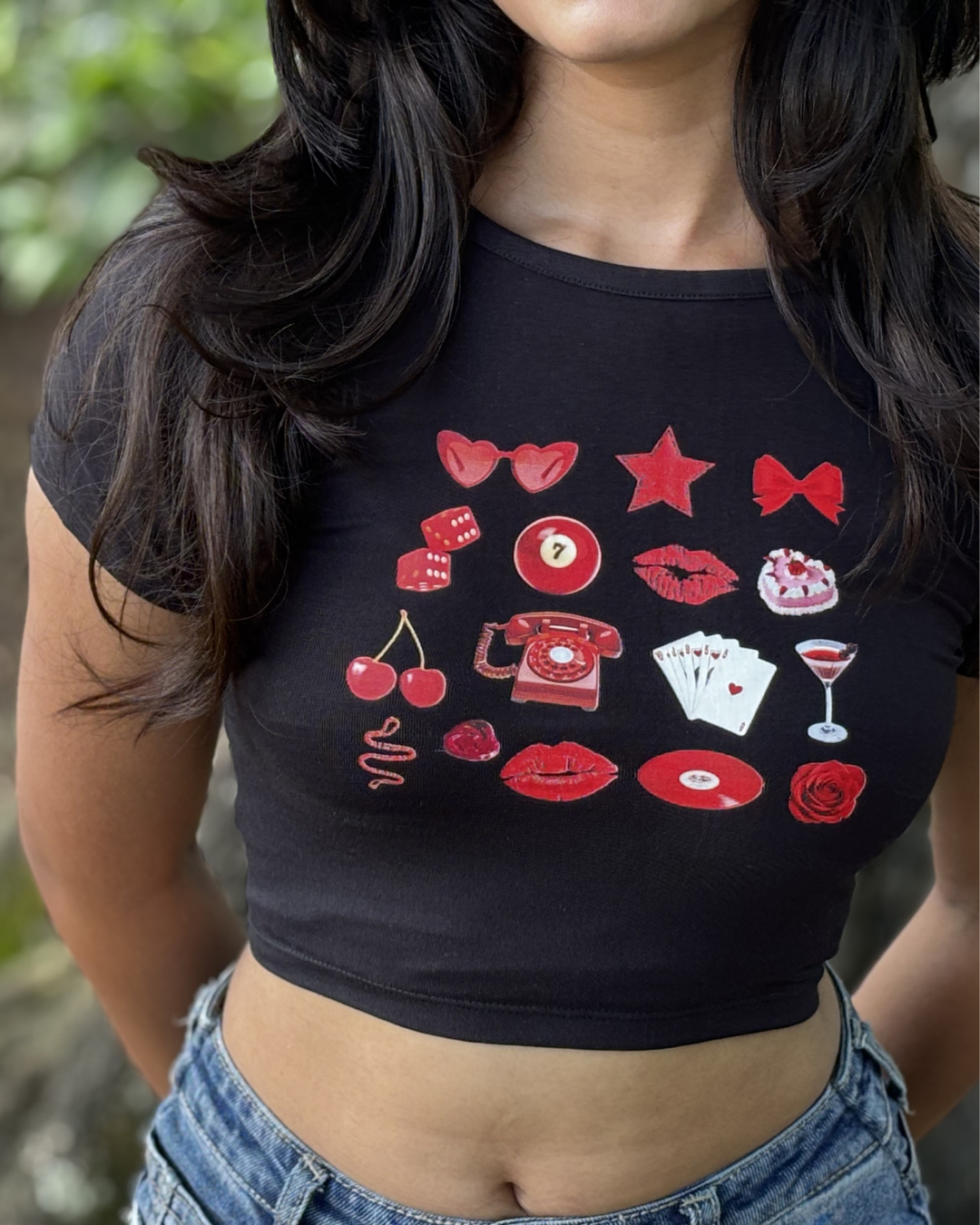 GLOW GIRL ERA FIT- Short Baby Tee