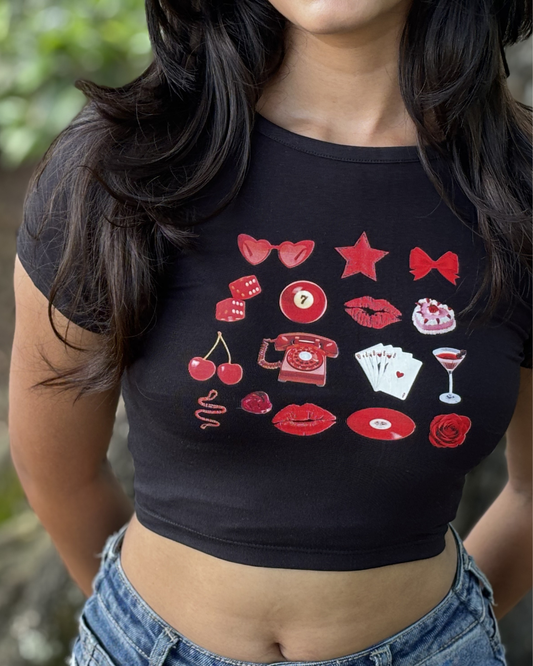 GLOW GIRL ERA FIT- Short Baby Tee