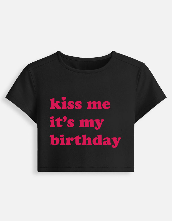 It's My Birthday - White Short Baby Tee