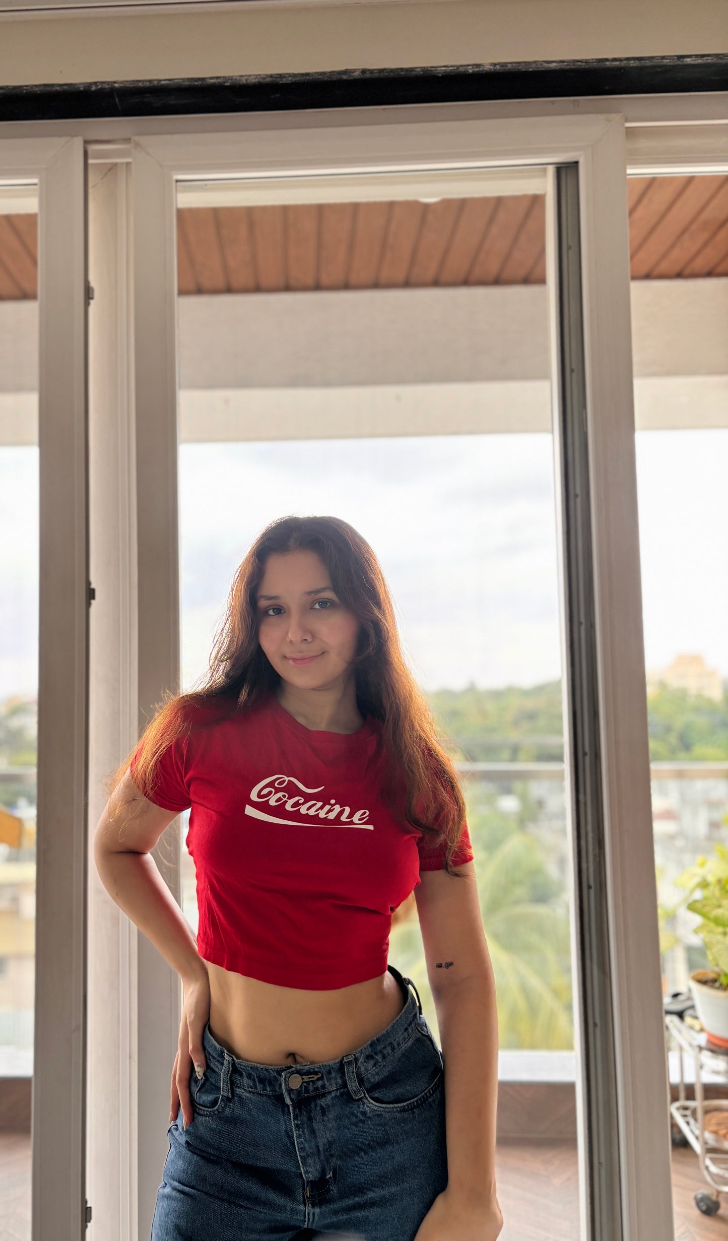 RED COCAINE- Crop Top