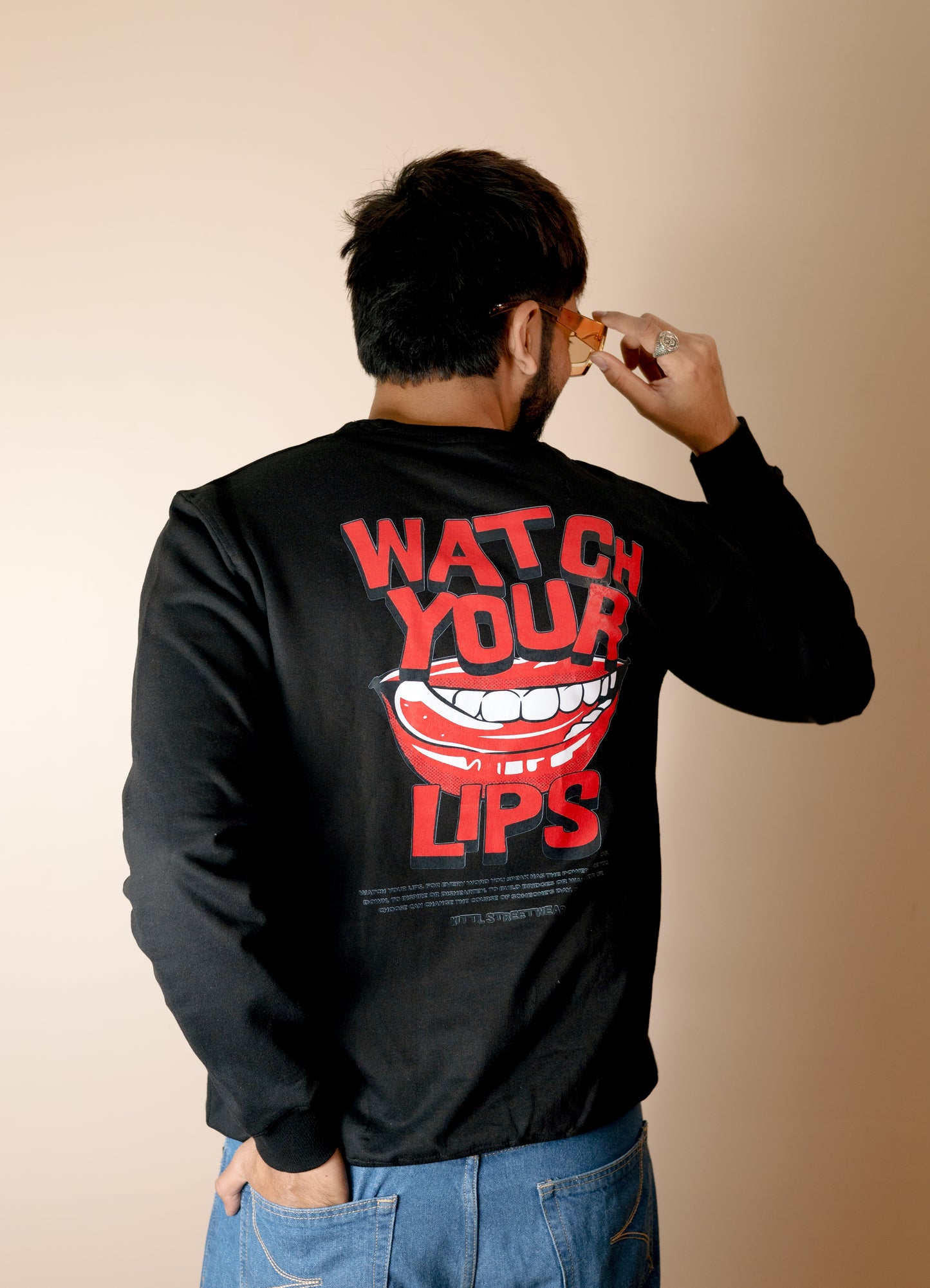 LIPS-FULL SLEEVES GRAPHIC PRINTED SWEATSHIRT FOR MEN & WOMEN