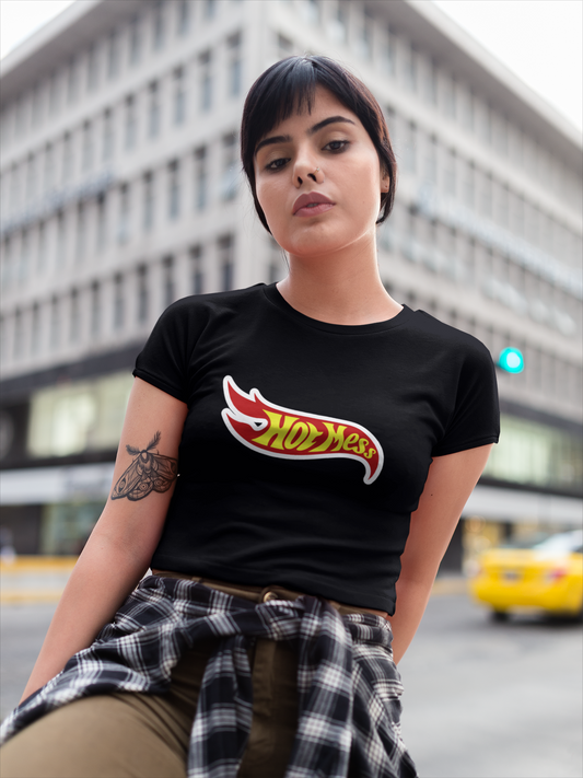 HOT MESS-Black Crop Top