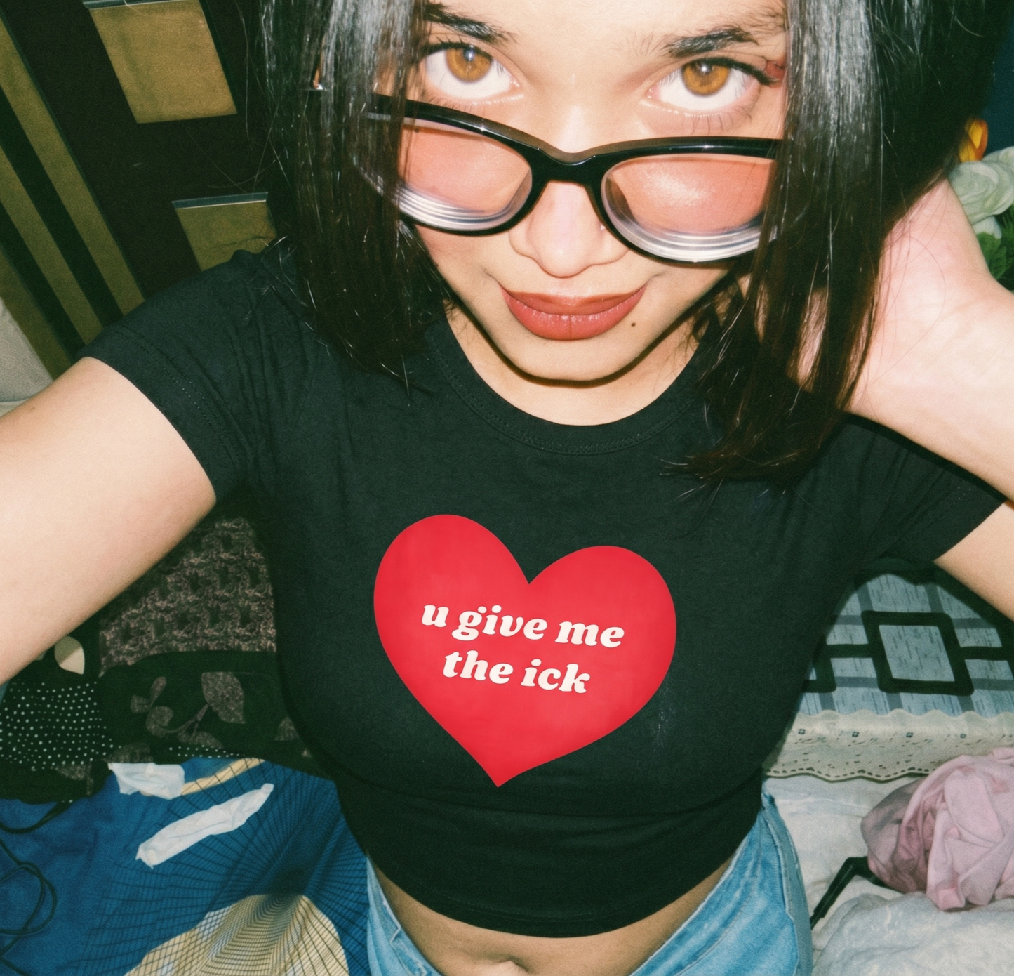 The Ick- Black Long Baby tee
