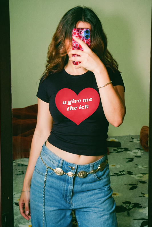 The Ick- Black Long Baby tee