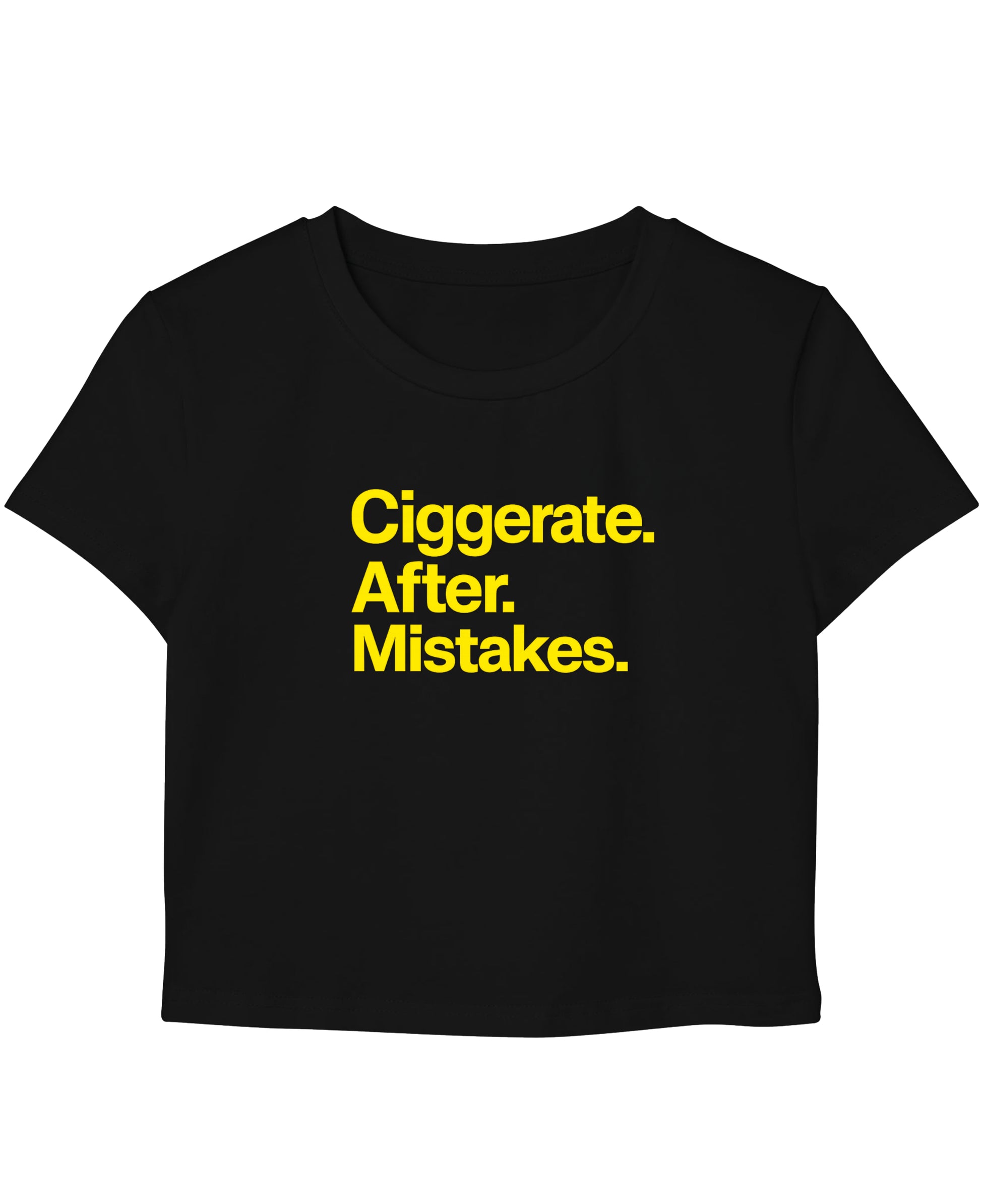 Black Baby Tee Front Design