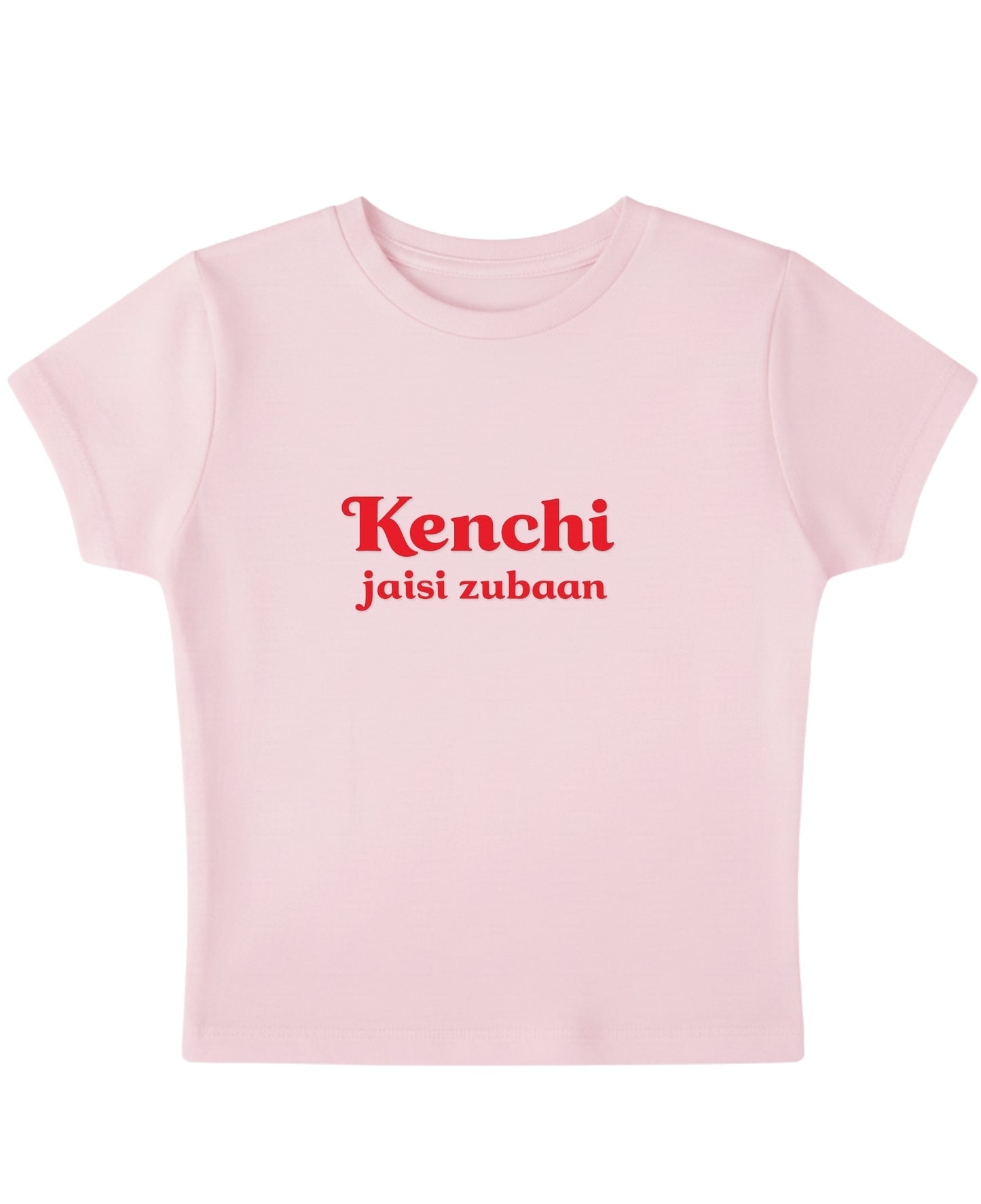 Baby Pink Baby Tee Front Design