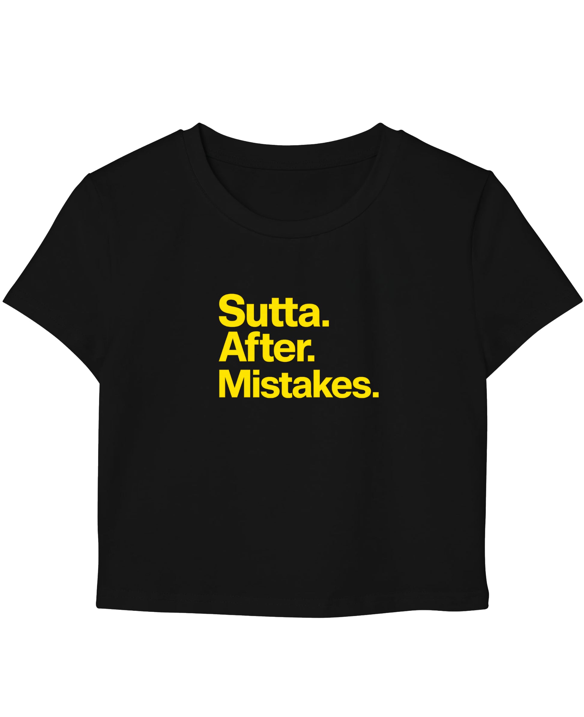 Black Baby Tee Front Design