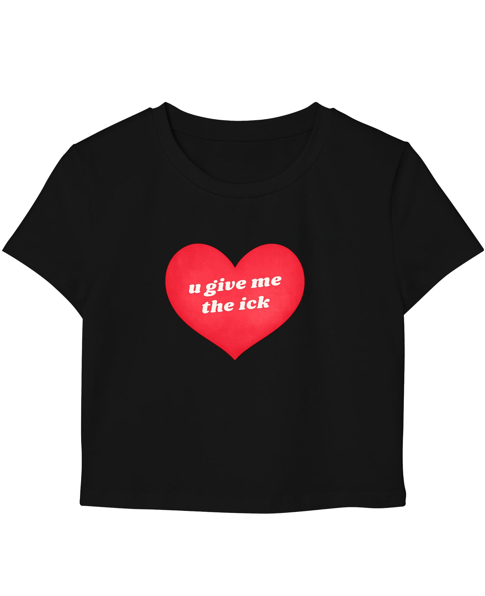 Black Baby Tee Front Design
