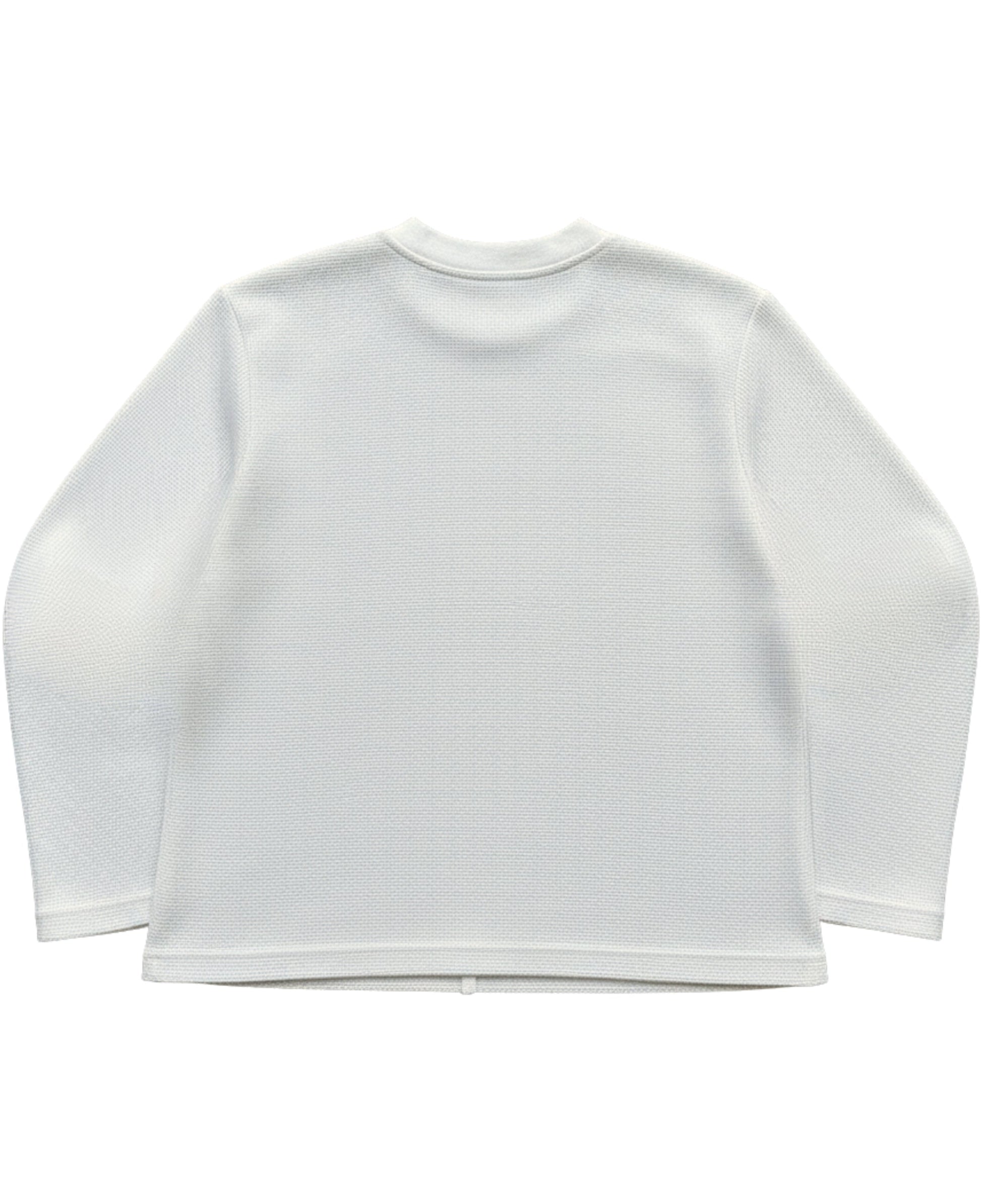 Himgiri White Waffle Knit Back