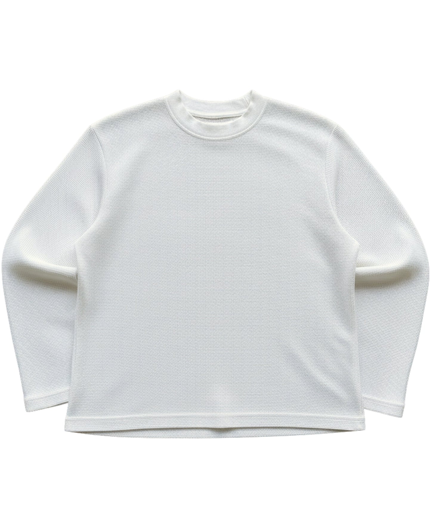 Himgiri White Waffle Knit Front