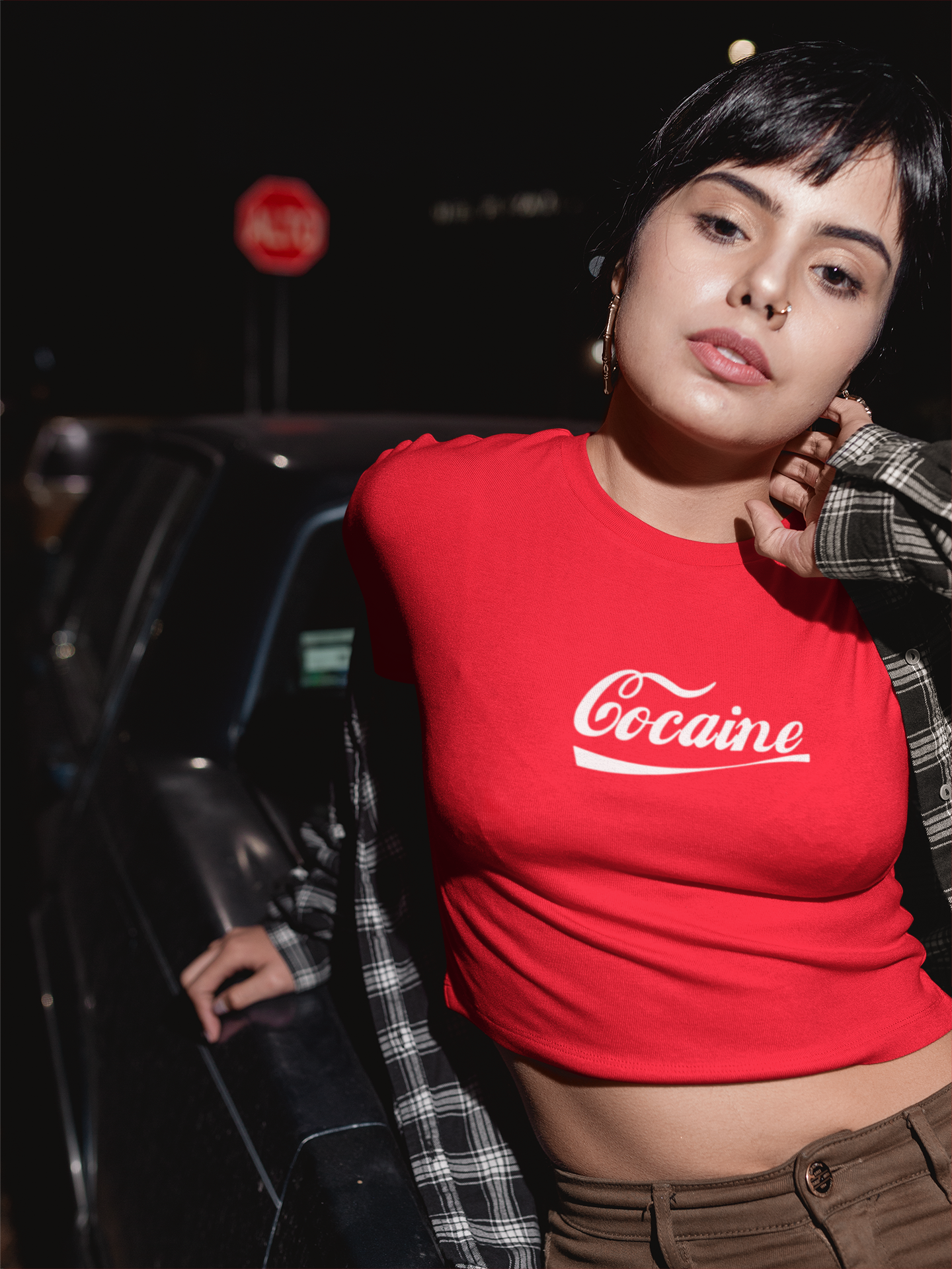 RED COCAINE- Crop Top