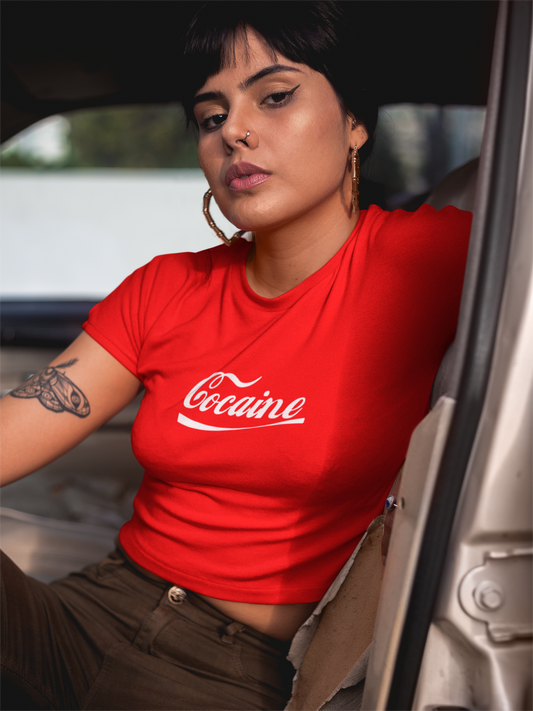 RED COCAINE- Crop Top